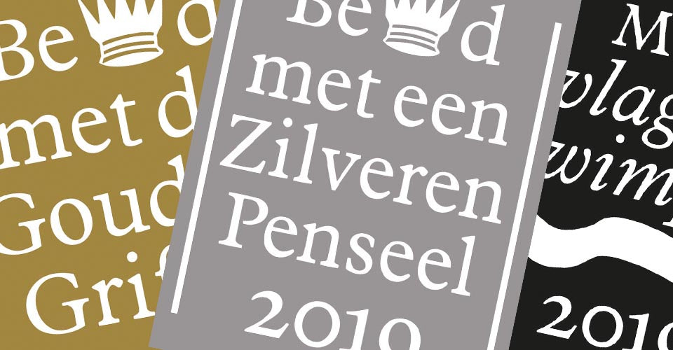 Zilveren Penseel en Vlag en Wimpel